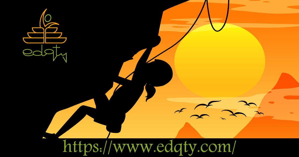 An illustration of a climber scaling a mountain at sunset symbolizing outdoor adventures