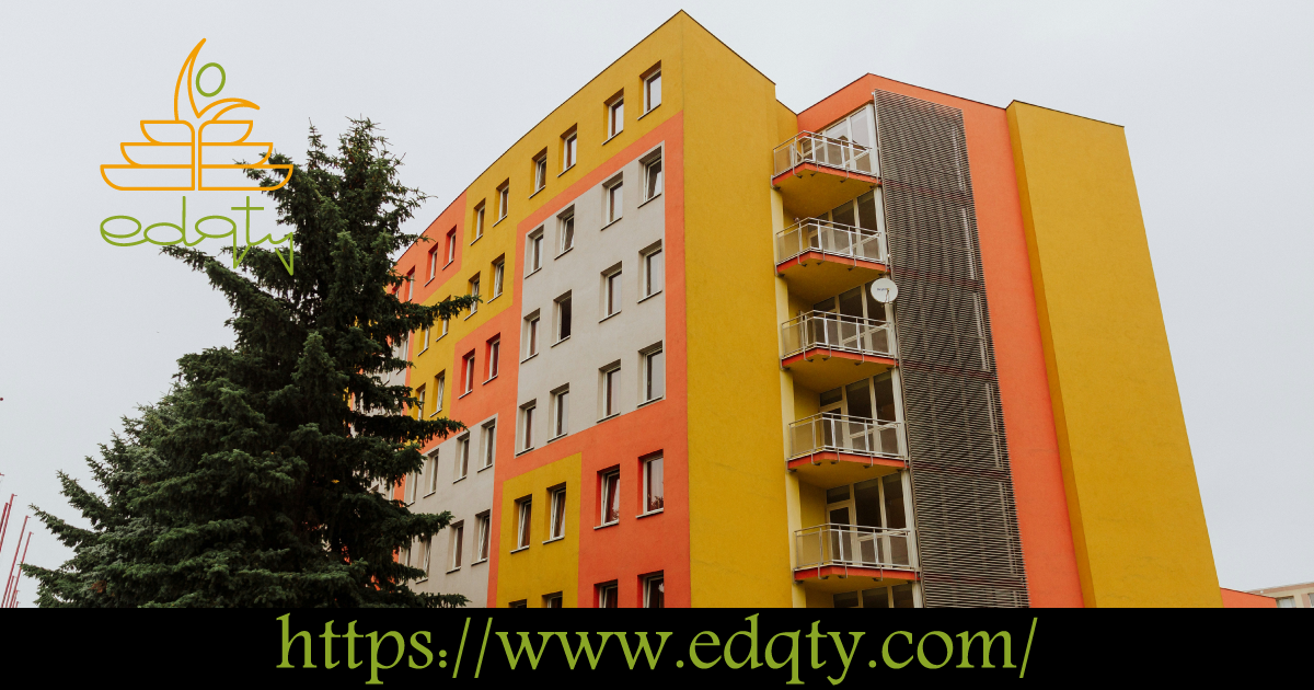 Colorful student dormitory building symbolizing the importance of finding the right accommodation