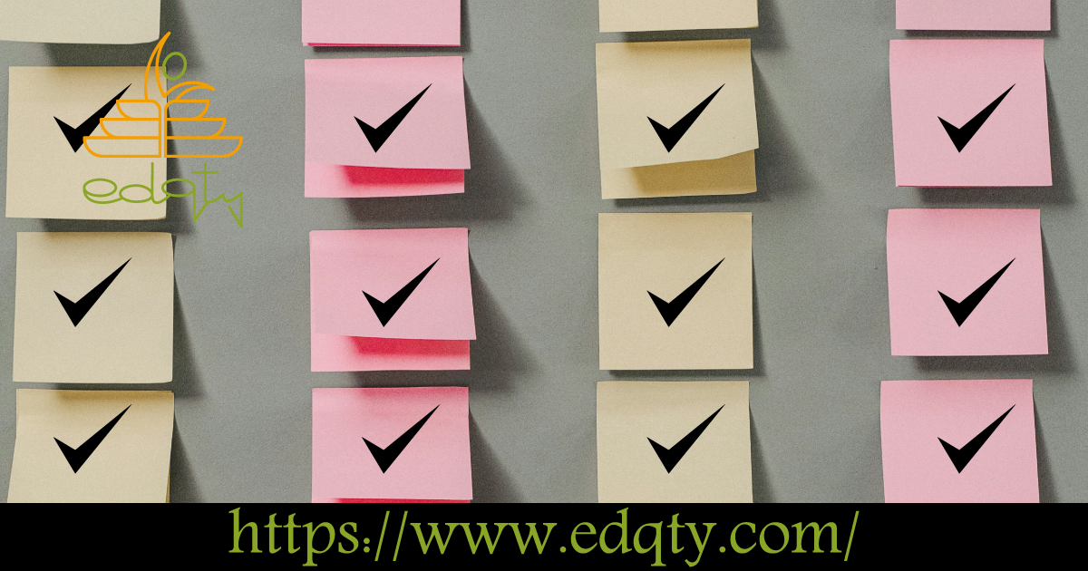 Checklist with multiple ticked boxes on sticky notes symbolizing the steps to fulfill requirements for student visa sponsorship