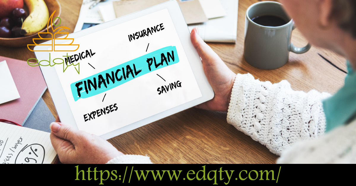 Tablet displaying a financial plan diagram with key components emphasizing the importance of budgeting for studying in the USA