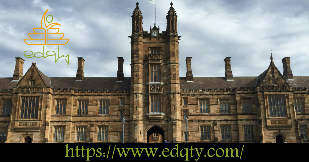 The historic sandstone building of the University of Sydney highlighting its academic legacy and excellence as one of the top engineering universities in Australia